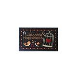 Giz Home Italyan Format Kaymaz Taban Kapi Paspasi 40x70 Welcome Kuşlar Çok Renkli
