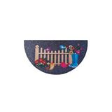 Giz Home Kaymaz Taban Yarımay Kapı Paspası 40x75 Cm Çok Renkli