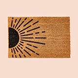Giz Home Koko Güneş Desenli Kapı Paspası - Bej / Siyah - 40X60 cm - Bej - Siyah - 40 x 60 cm