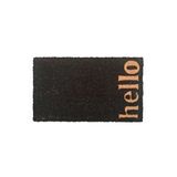 Giz Home Koko Kapı Paspası 35x60 Siyah Hello Bej