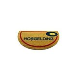 Giz Home Koko Kapı Paspası 40x70 Yarımay Hoşgeldin Nazar Boncuğu Bej