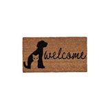 Giz Home Koko Paspas 33x60 Welcome Kedi Köpek Bej