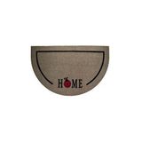 Giz Home Luna Italyan Kaymaz Taban Kapı Paspası 40x65 Yarımay Kahve Uğur Böceği Home Kahverengi