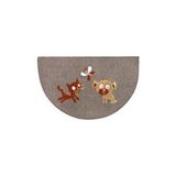 Giz Home Luna Italyan Kaymaz Taban Kapı Paspası 40x65 Yarımay Kahverengi