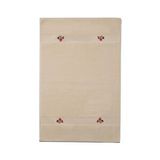 Giz Home Moon Banyo Paspası 80x120 Kırmızı Çiçekli Nakışlı Krem