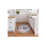 Giz Home Norma Mutfak Halısı Nr02 Bon Appetıt 100x100 Çok Renkli