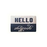 Giz Home Peppına Kapı Paspası 40x60 Hello Goodbye Çok Renkli