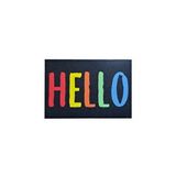 Giz Home Peppina Kapi Paspasi 40x60 Renkli Hello Çok Renkli
