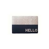 Giz Home Peppına Kapı Paspası 40x60 Sıyah Hello Çok Renkli