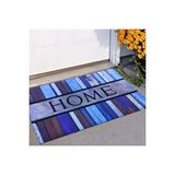 Giz Home Rock Roll Çizgili Home Kapı Paspasi 45x75cm Çok Renkli