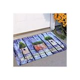Giz Home Rock ve roll Kaymaz Taban Kapı Paspası 45x75 French Garden Çok Renkli