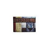 Giz Home Rock ve roll Kaymaz Taban Kapı Paspası 45x75 Kalpli Home Çok Renkli