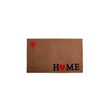 Giz Home Tody Flok Kaymaz Taban Kapı Paspası 40x70 Bej Home Kalp