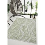 Giza Home Eco Sisal Balkon Teras Bahçe Piknik Kamp Mutfak Dokuma Yeşil Halı Kilim 13302A