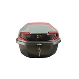 GİZA MOTOR Motosiklet Arka Çanta 33 Lt Kapasite Metalik (Parlak) Koyu Nardo Gri
