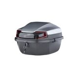 GİZA MOTOR Motosiklet Arka Çanta 33 Lt Kapasite Metalik (Parlak) Silver Gri