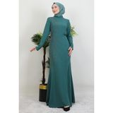Giza Store Hiranur Tesettür Elbise Koyu Mint - 38