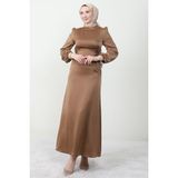 Giza Store Sahra Tesettür Elbise Karamel - 36