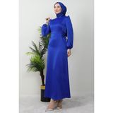Giza Store Sahra Tesettür Elbise Lacivert - Gece Mavi - 42