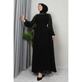 Giza Store Semra Tesettür Elbise Siyah - 42