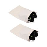 GİZA TEKSTİL 2 Adet Ayakkabı Torbası 30x45 Cm Bavul Içi Ayakkabı Saklama Torbası Hambez Kumaş