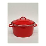 GİZEM Emaye Derin Tencere // Yoğurt Tenceresi // Bakraç // 24 cm 6 Litre // İÇİ SİYAH RENKTİR