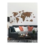 Gizem Shop 2D Ahşap Dünya Haritası Duvar Dekoru World Map Lardan