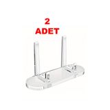 GİZEM SHOP 5mm Şeffaf Pleksi Çok Amaçlı Sunum Standı Çerçeve Tabak Sunum Ayağı (2 Adet)