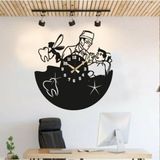 Gızem Shop Dis Doktorlarina Ozel Hediyelik Duvar Saati Lazer Kesim