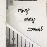 Gizem Shop Enjoy Every Moment Duvar Dekoru, Duvar Süsü, Ahşap Lazer Kesim Dekoratif Tablo Siyah