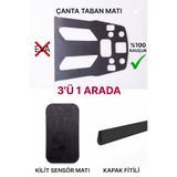 GİZEM SHOP Forza 250 ADV 350 Doğal Kauçuk Çanta Matı Fitil Kilit Seti Titreşim Ve Kronik Ses Kesici