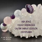 Gizemli Doğal Taş Gizemli Doğaltaş Bileklik Ametist (4/10 Mm) Necef Pembe Kuvars Ay Taşı Yıldız Düşüklüğü Cazibe Zayıflama Kronik Yorgunluk Canlılık Neşe Huzur Anksiyete Aşk Sevgi Güzellik - 18-19 cm