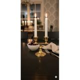 Gizemli Home 2 Li Beyaz Antik Sütun Şamdan Mum