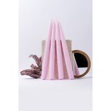 Gizemli Home 4 Lü Set Pembe Şamdan Mumu - 4 Adet