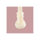 Gizemli Home Kaideli Şamdan Mumu Krem 25 Cm