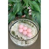Gizemli Home Pembe 6'lı İri Yüzen Mum