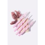 Gizemli Home Pembe Burgulu Şamdan Mumu 4 Lü Set