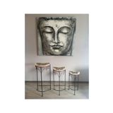 GizHome 137769 Metal Zigon Sehpa Kelebek Desenli