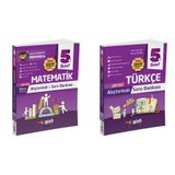 Gizli 2025 5. Sınıf Matematik + Türkçe Alıştırmalı Soru Bankası Seti 2 Kitap