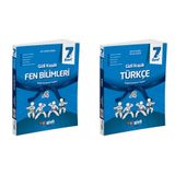 Gizli 2025 7. Sınıf Fen Bilimleri + Türkçe Gizli Kuşak Serisi Seti 2 Kitap