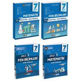 Gizli 2025 7. Sınıf Matematik + Fen Alıştırmalı + Usta İşi Soru Bankası Seti 4 Kitap Güncel Müfredat