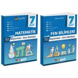 Gizli 2025 7. Sınıf Matematik + Fen Bilimleri Alıştırmalı Soru Bankası Seti 2 Kitap