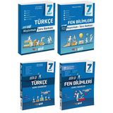 Gizli 2025 7. Sınıf Türkçe + Fen Bilimleri Alıştırmalı + Usta İşi Soru Bankası Seti 4 Kitap Güncel Müfredat