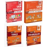 Gizli 2025 8. Sınıf Lgs Türkçe + Fen Bilimleri Alıştırmalı + Usta İşi Soru Bankası Seti 4 Kitap Güncel Müfredat