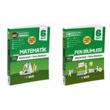 Gizli 2026 6. Sınıf Matematik + Fen Bilimleri Alıştırmalı Soru Bankası Seti 2 Kitap Güncel Müfredat