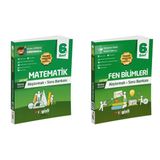 Gizli 2026 6. Sınıf Matematik + Fen Bilimleri Alıştırmalı Soru Bankası Seti 2 Kitap Maarif Model