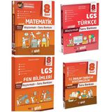 Gizli 2026 8. Sınıf Lgs Matematik + Türkçe + Fen + İnkılap Alıştırmalı Soru Bankası Seti 4 Kitap