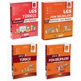 Gizli 2026 8. Sınıf Lgs Türkçe + Fen Bilimleri Alıştırmalı + Usta İşi Soru Bankası Seti 4 Kitap