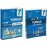 Gizli 2027 7. Sınıf Türkçe Alıştırmalı + Usta İşi Soru Bankası Seti 2 Kitap Maarif Model