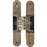 GİZLİ AYARLI KAPI MENTEŞESİ ANTİK BRONZ 160 * 28 MM.
